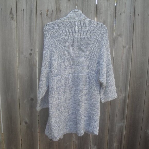 Banana Republic Womens Cardigan Size Large Blue Open Preppy Classic Sweater - Picture 5 of 9